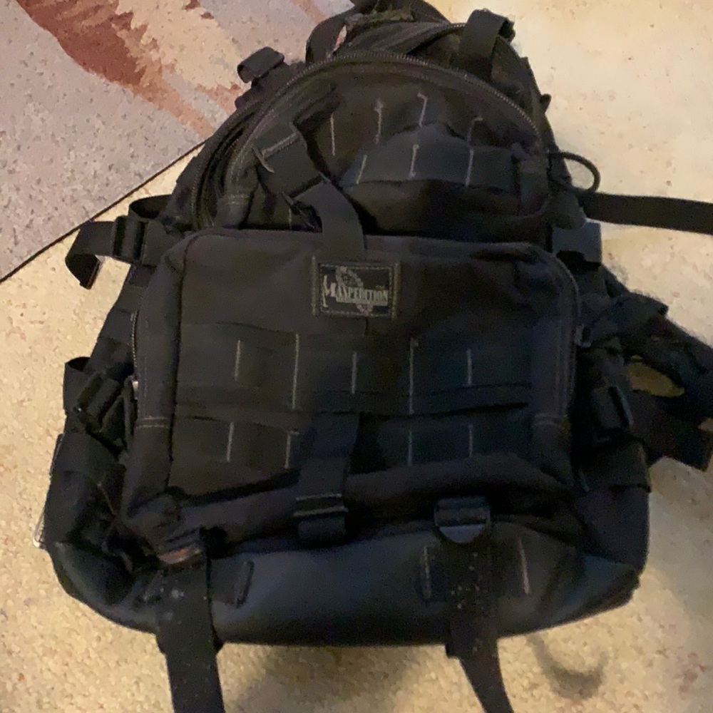 Maxpedition Condor “hard use” black backpack. Quality built!